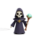 Necromancer — a low-poly creature from Mytharus