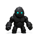 Obsidian Golem — a low-poly creature from Mytharus